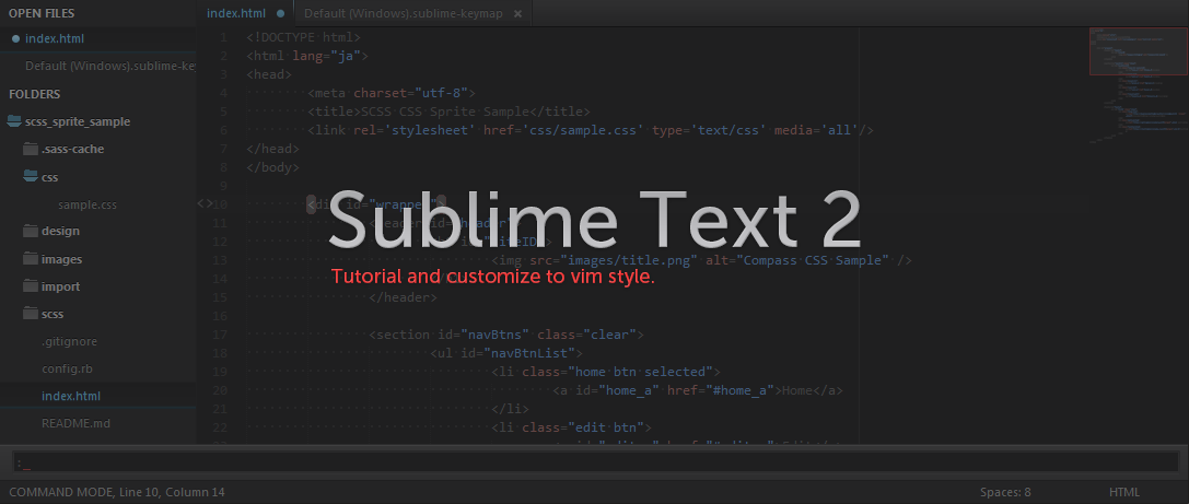 追記 寄せあつめ 今さらだけどsublime Text 2の基本とカスタマイズ Vim化 4日目 Developersio