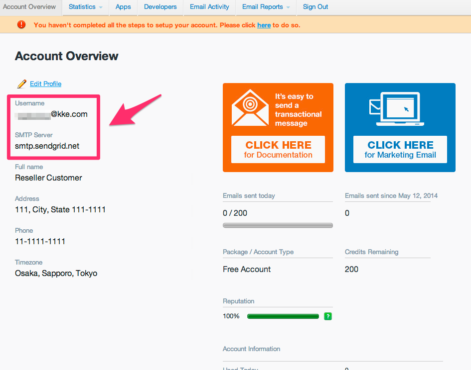 初めてのsendgrid Amazon Ec2からsendgridでメール送信してみた Developersio