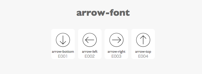 arrow-font