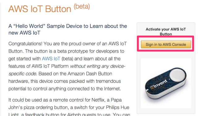 Aws Iot Buttonでaws Iotを体験してみた Reinvent Developersio