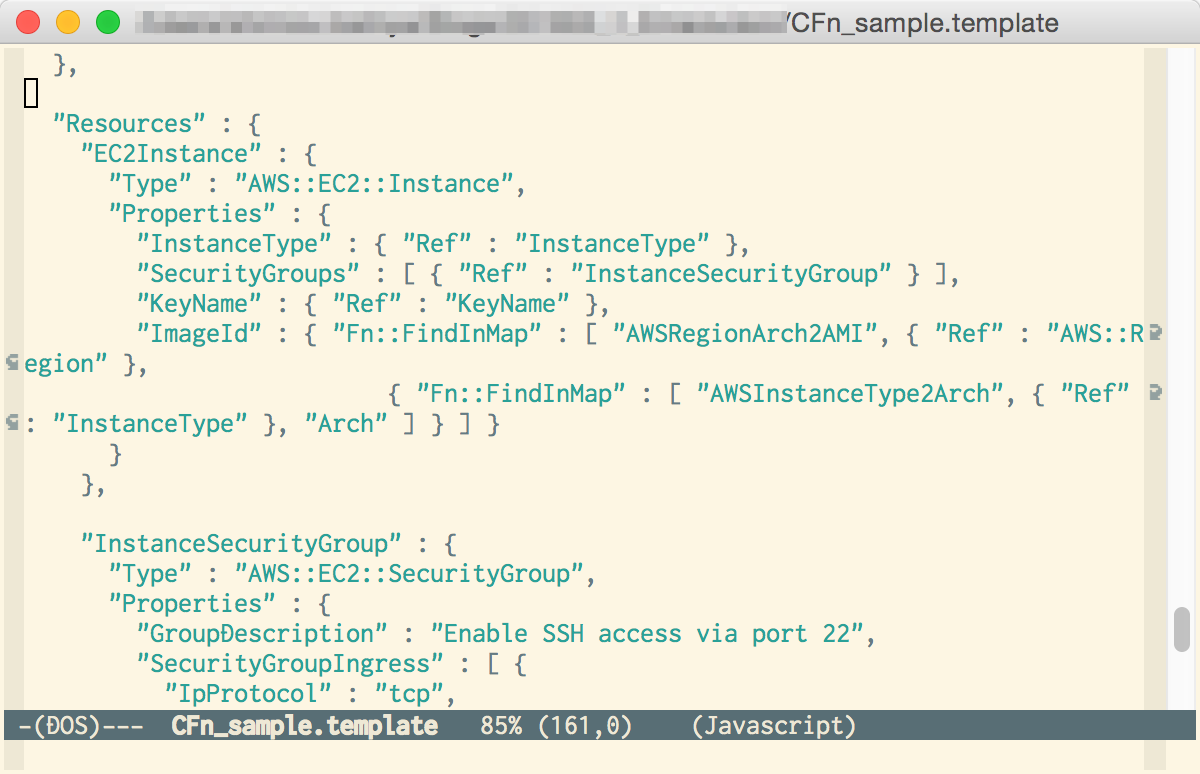 Emacsでcloudformationテンプレート Json を編集する Developersio