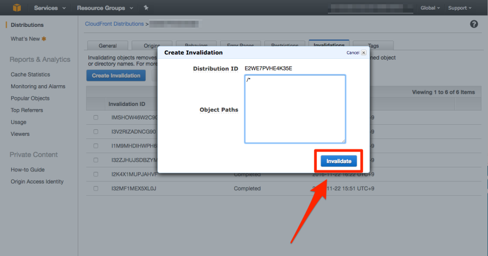 Aws Amazon Cloudfrontのキャッシュ削除 Invalidation Developersio