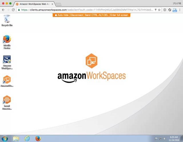 amazon workspaces web access