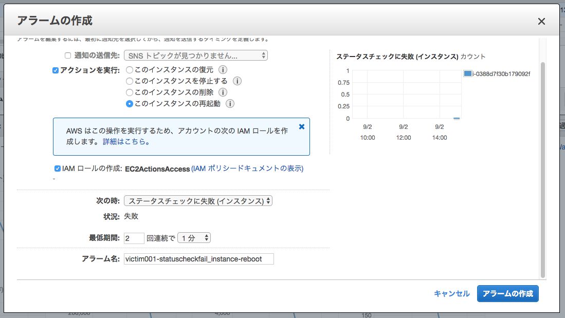 Ec2インスタンスの自動リカバリー設定を改めて説明する Cloudwatch Alarm Developersio