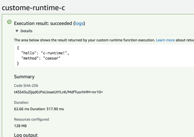 Aws Lambdaのcustom Runtimesでc言語のlambda Functionを動かしてみた Reinvent Developersio
