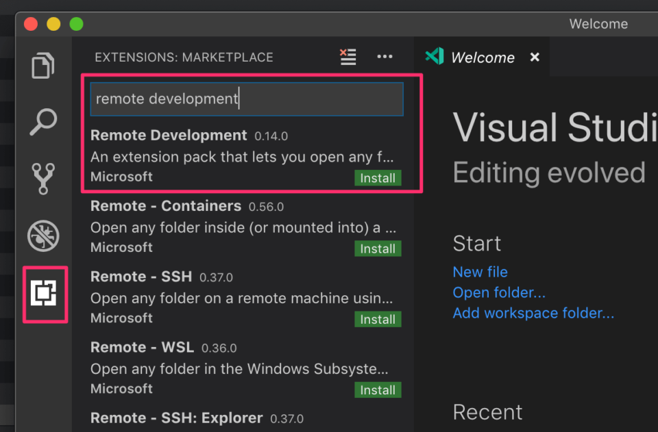 visual studio code remote ssh development