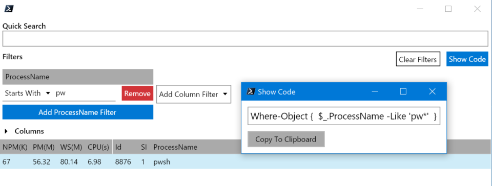 Powershell 帰ってきたout Gridview Developersio