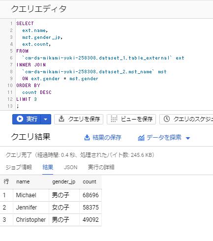 Bigquery に外部テーブルを定義して Gcs のファイルデータを Sql で参照してみた Developersio