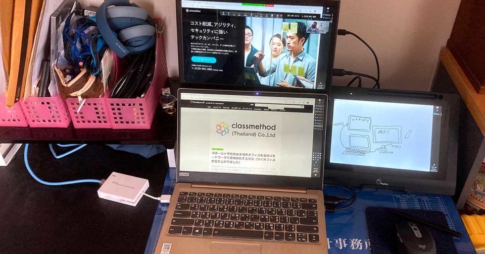 リモートワーク環境整備 液タブを使ってトリプルディスプレイ環境を作った Developersio