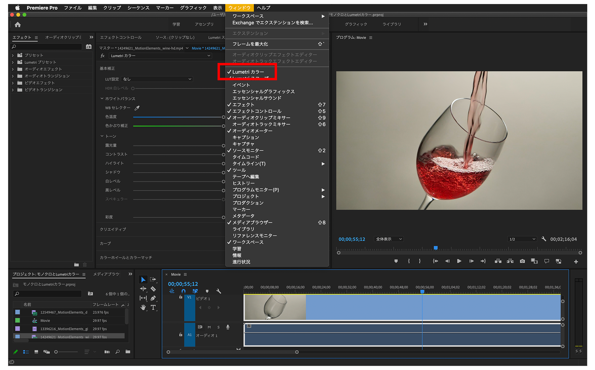Adobe Premiere Pro Lumetriカラーのホワイトバランス補正 Wbセレクター を使って色調を整える Developersio