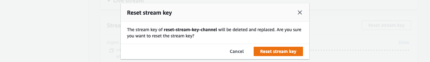 Amazon Interactive Video Service Amazon Ivs でストリームキーをリセットしてみた Developers Io