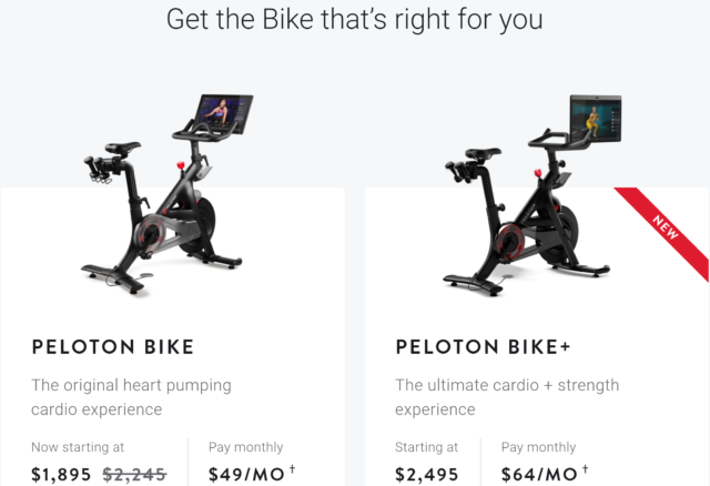 exercise equipment peloton