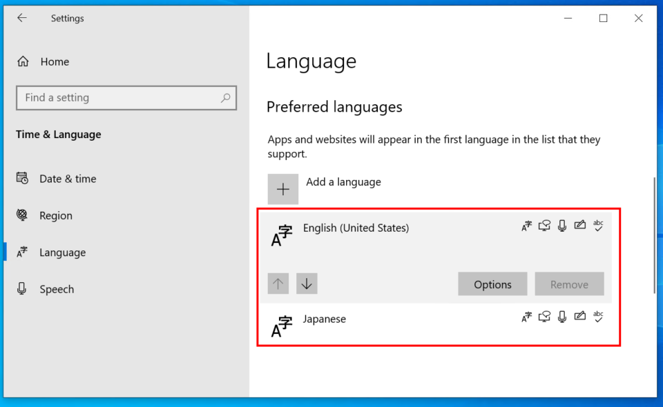 小ネタ Windows 10 Osの言語設定を英語にしてみた Developersio