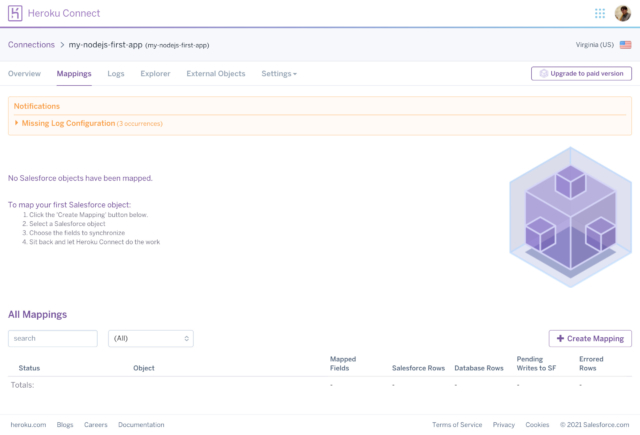 connecr dbschema to heroku