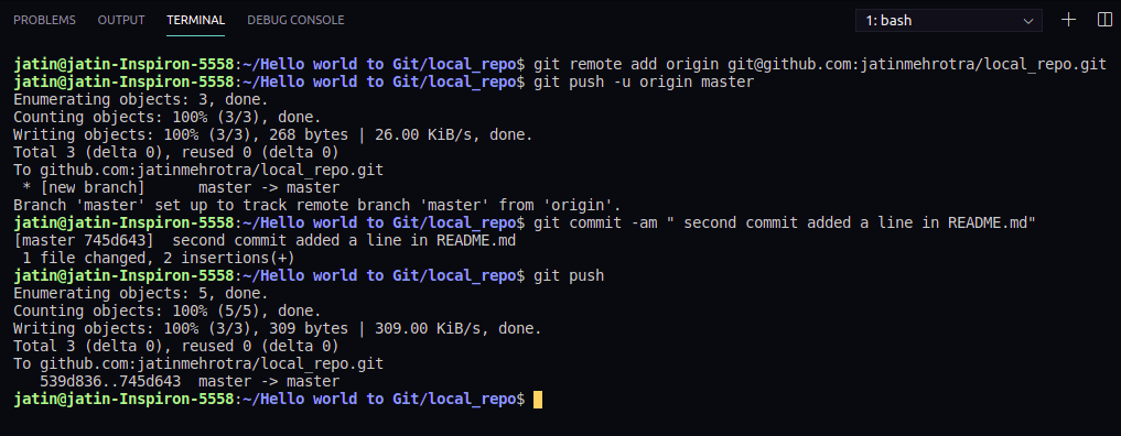 Hello World With Git Developersio
