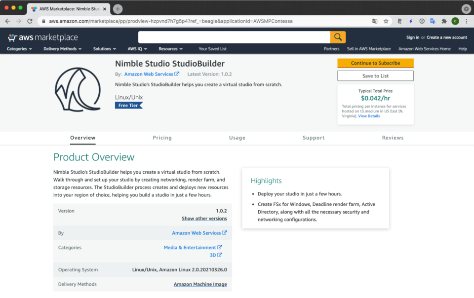 amazon nimble studio