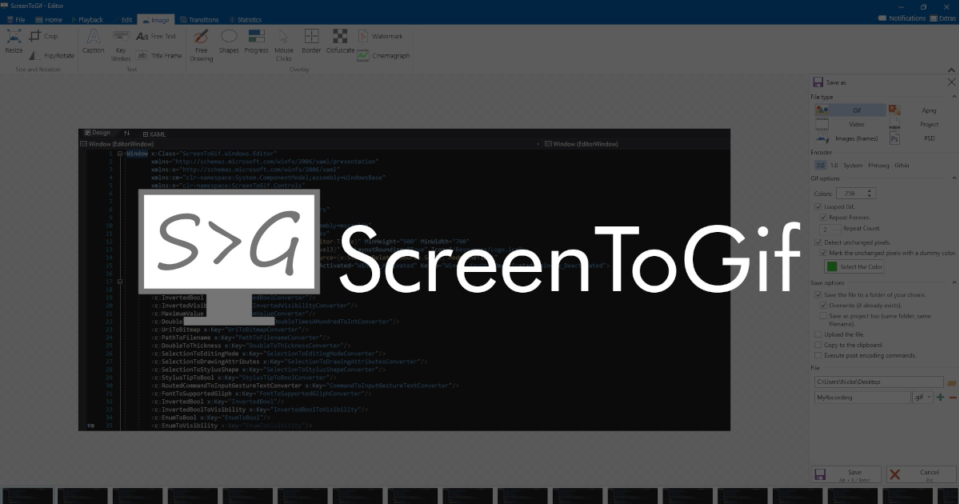 Windows で 画面操作を Gif で録画したいなら Screentogif がオススメ Developersio