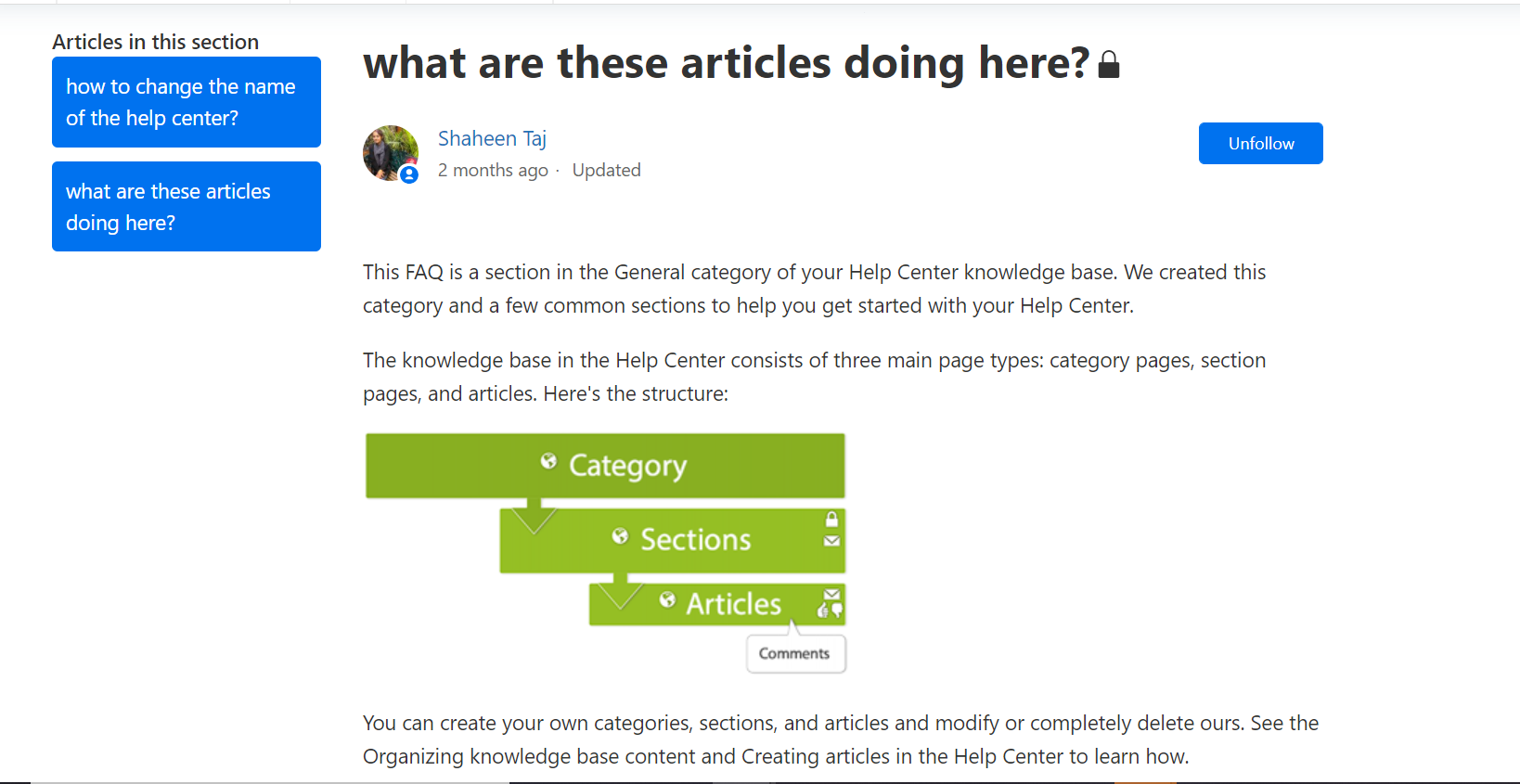 How to enable the help centre and create and publish articles in
