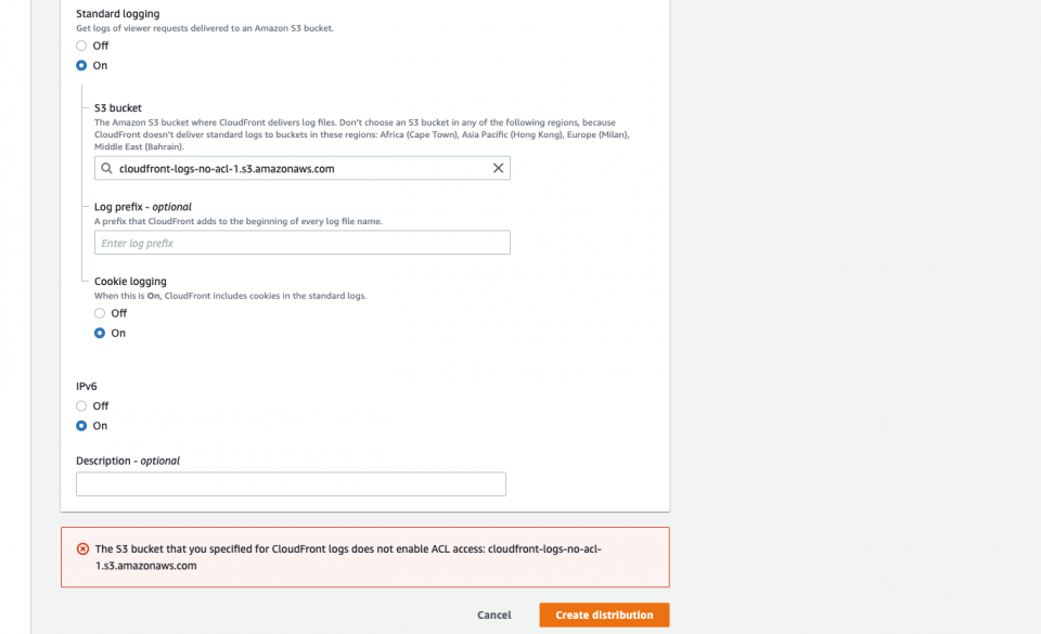 CloudFrontのアクセスログ保存用S3バケットにはACL有効化が必要なので注意しよう DevelopersIO