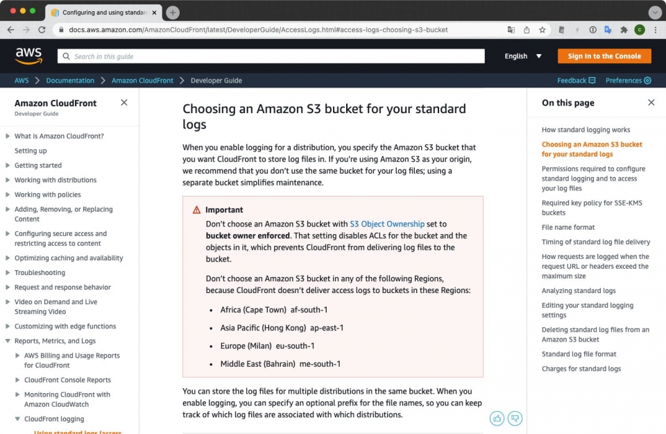 CloudFrontのアクセスログ保存用S3バケットにはACL有効化が必要なので注意しよう DevelopersIO