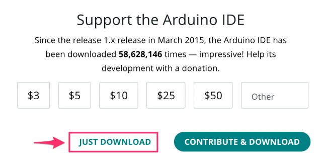 Arduino IDEの取得2