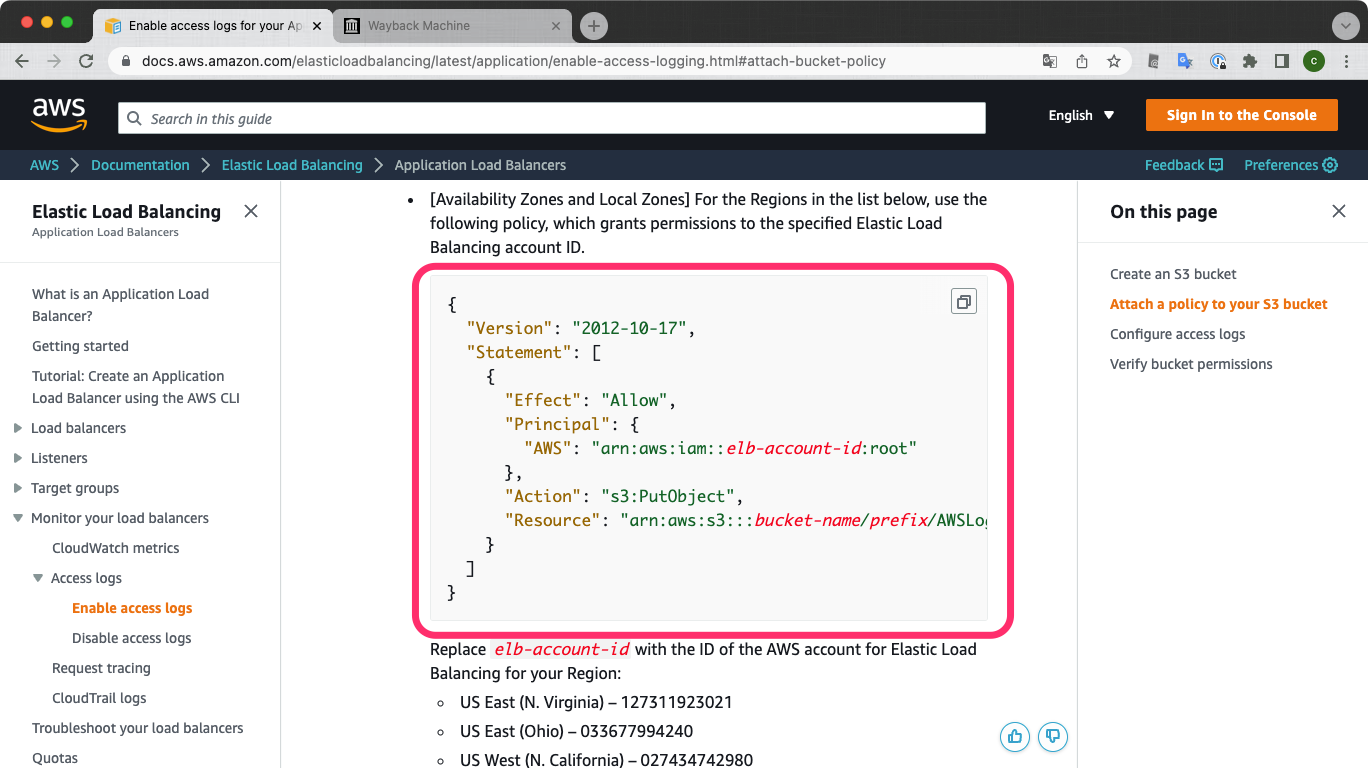 ALBアクセスログ保存先のS3バケットポリシー設定時にでてくる3種類のService Principalをまとめてみた DevelopersIO